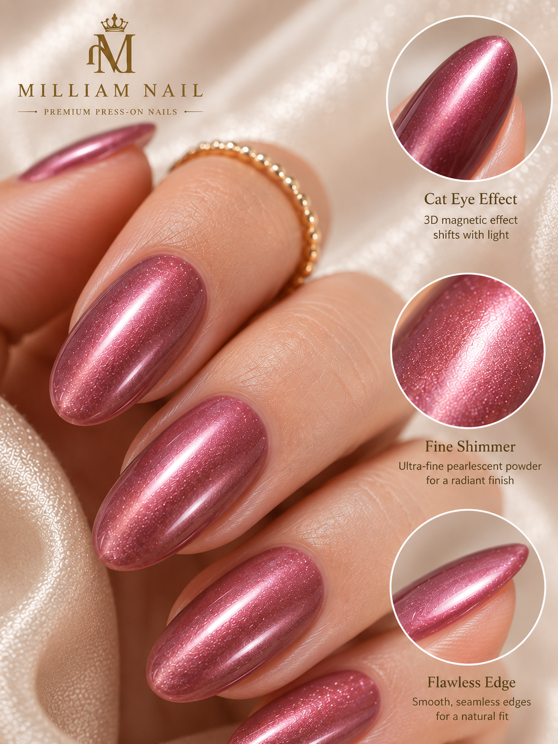Rose Quartz Cat Eye